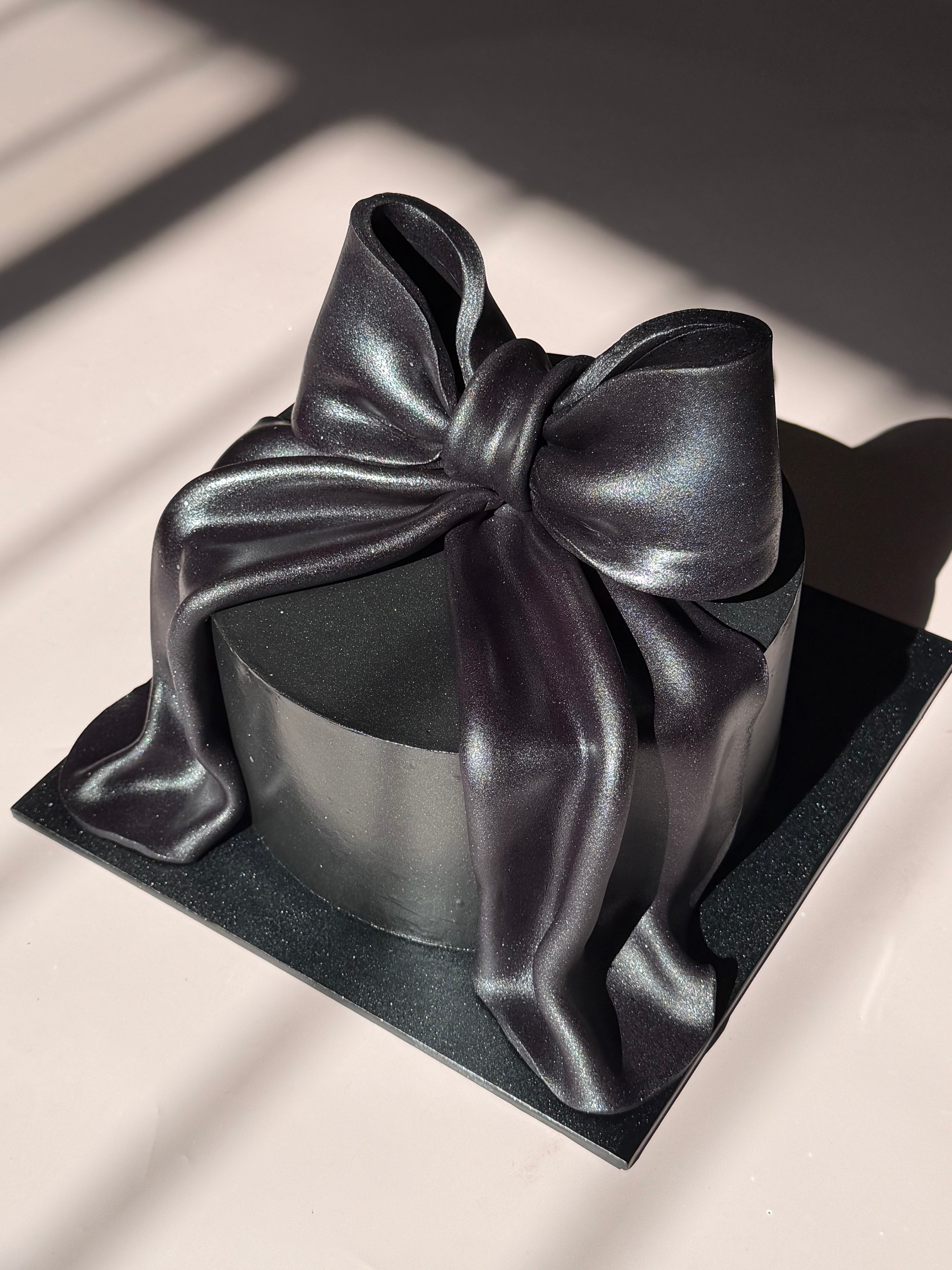 Shimmering Fondant Bow Cake - From $315