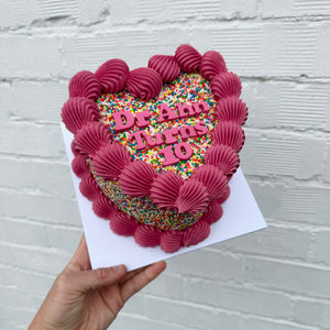 Sprinkle Covered Retro Cake