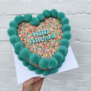 Sprinkle Covered Retro Cake