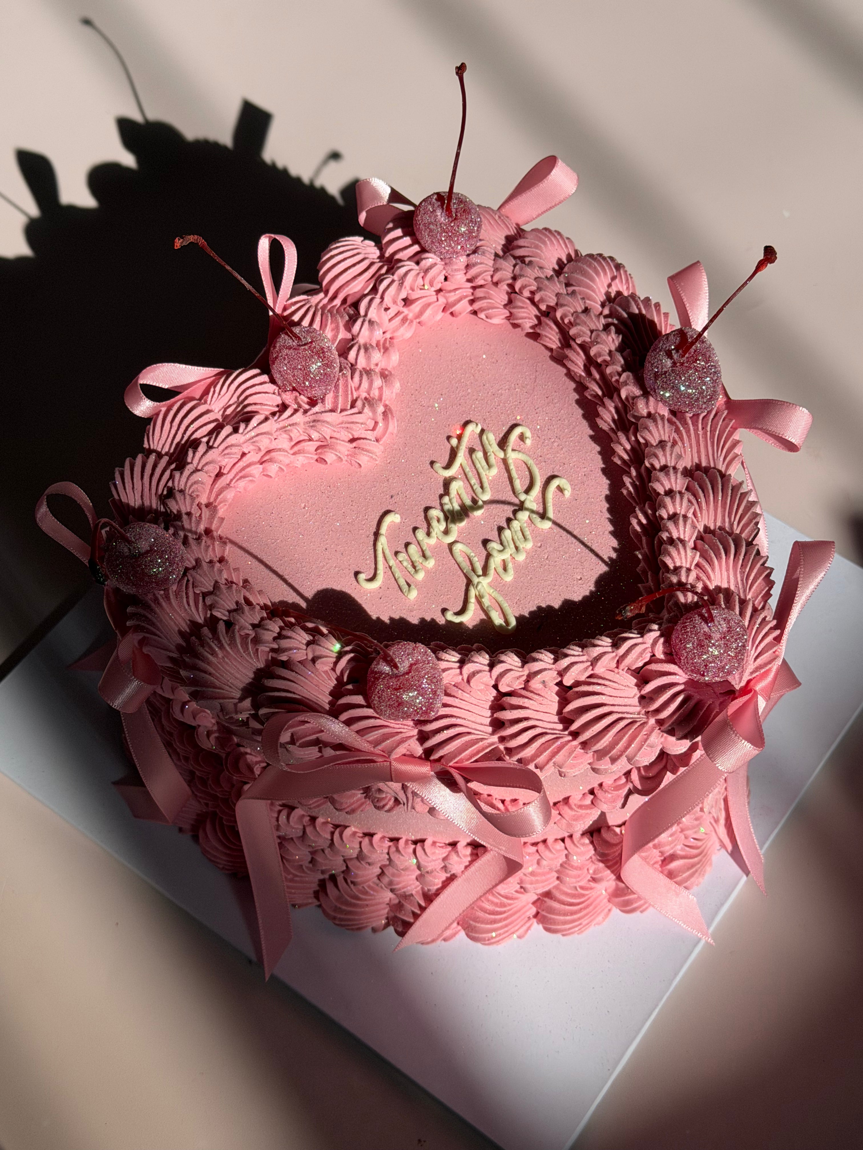 OTT Frilly Retro Cake - From $270 (6+ rows of piping, multi-coloured)
