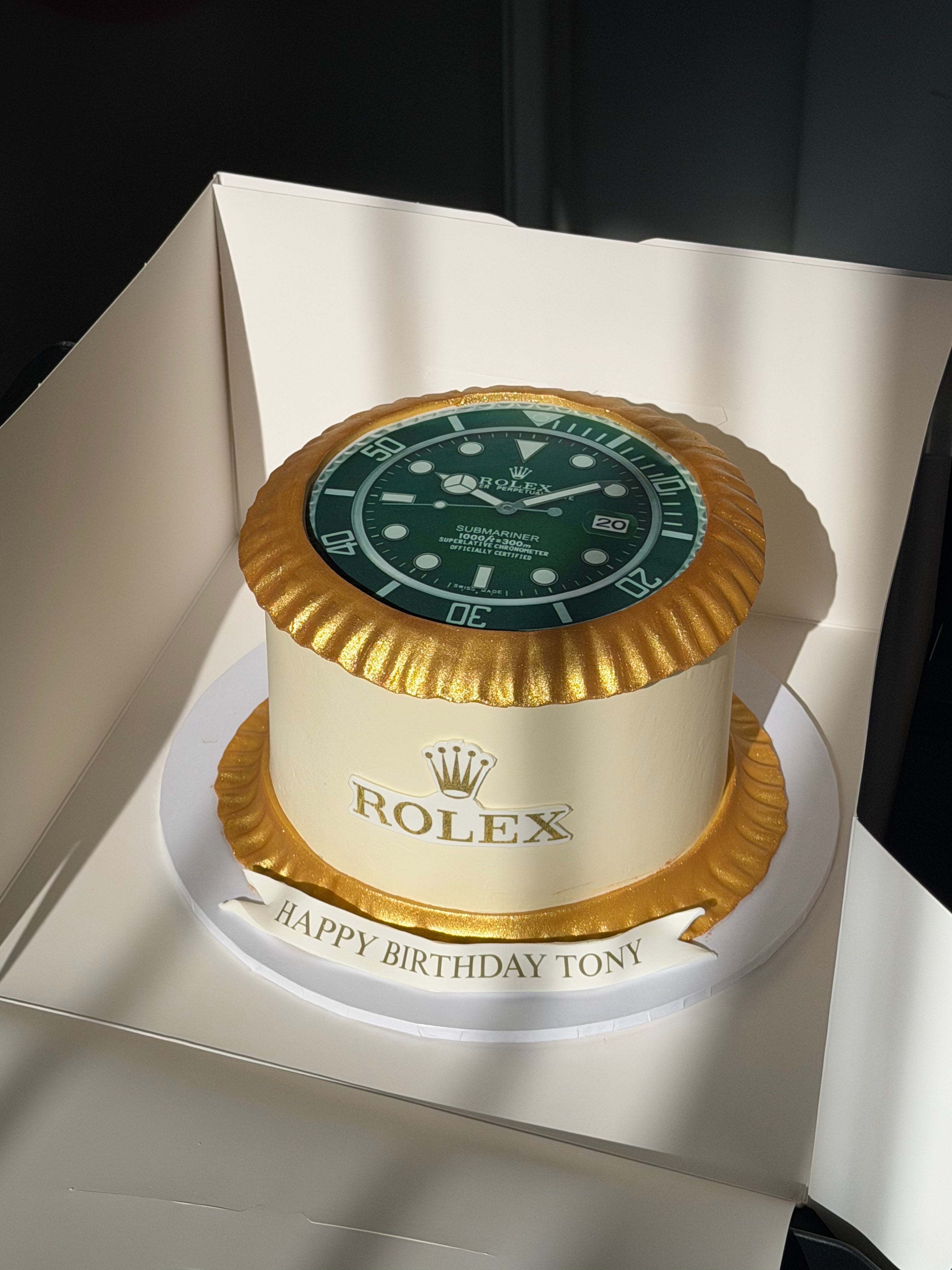 Roley Watch Cake - From $285