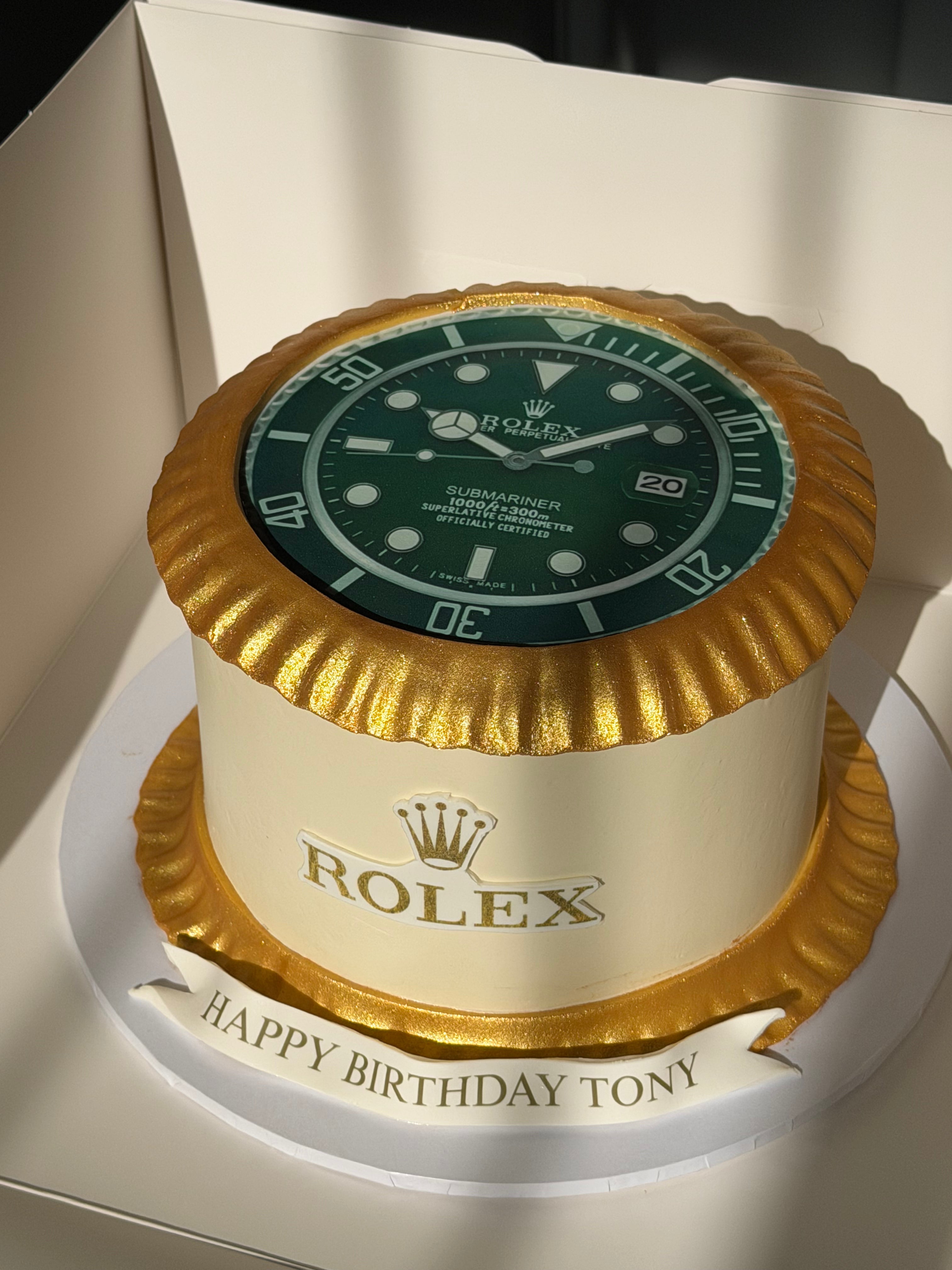 Retro Edible Image Cake - From $130
