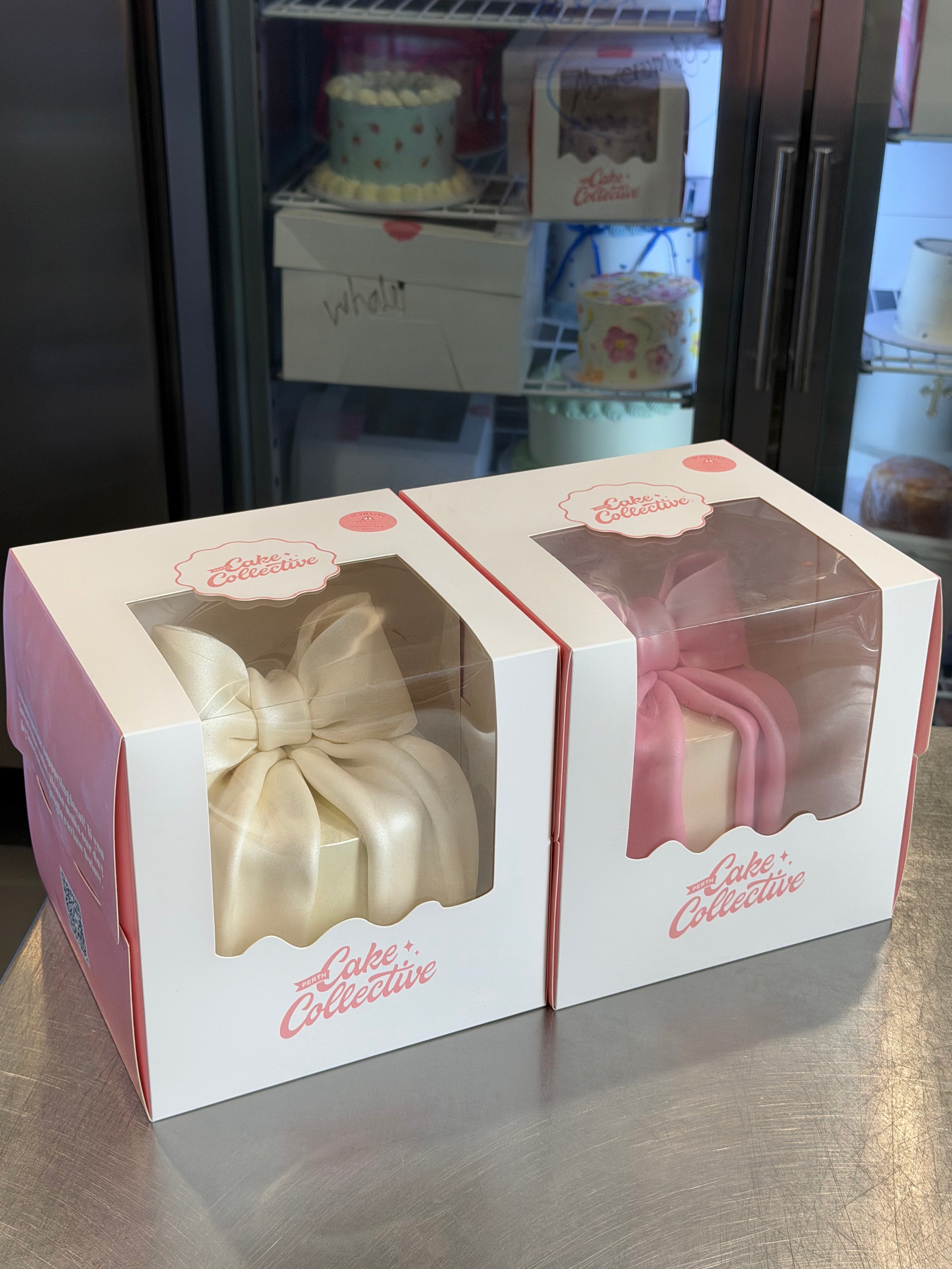 Shimmering Fondant Bow Cake - From $315