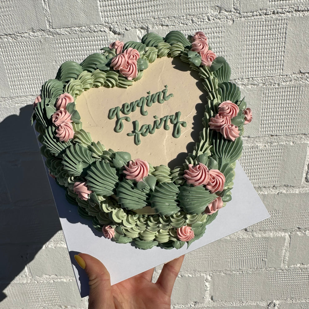 Retro Text Cake