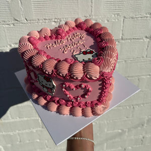 Retro Text Cake