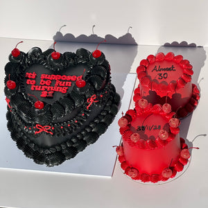 OTT Frilly LOVEHEART Cake