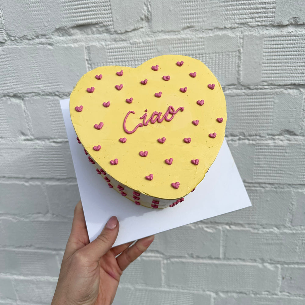 Retro Text Cake