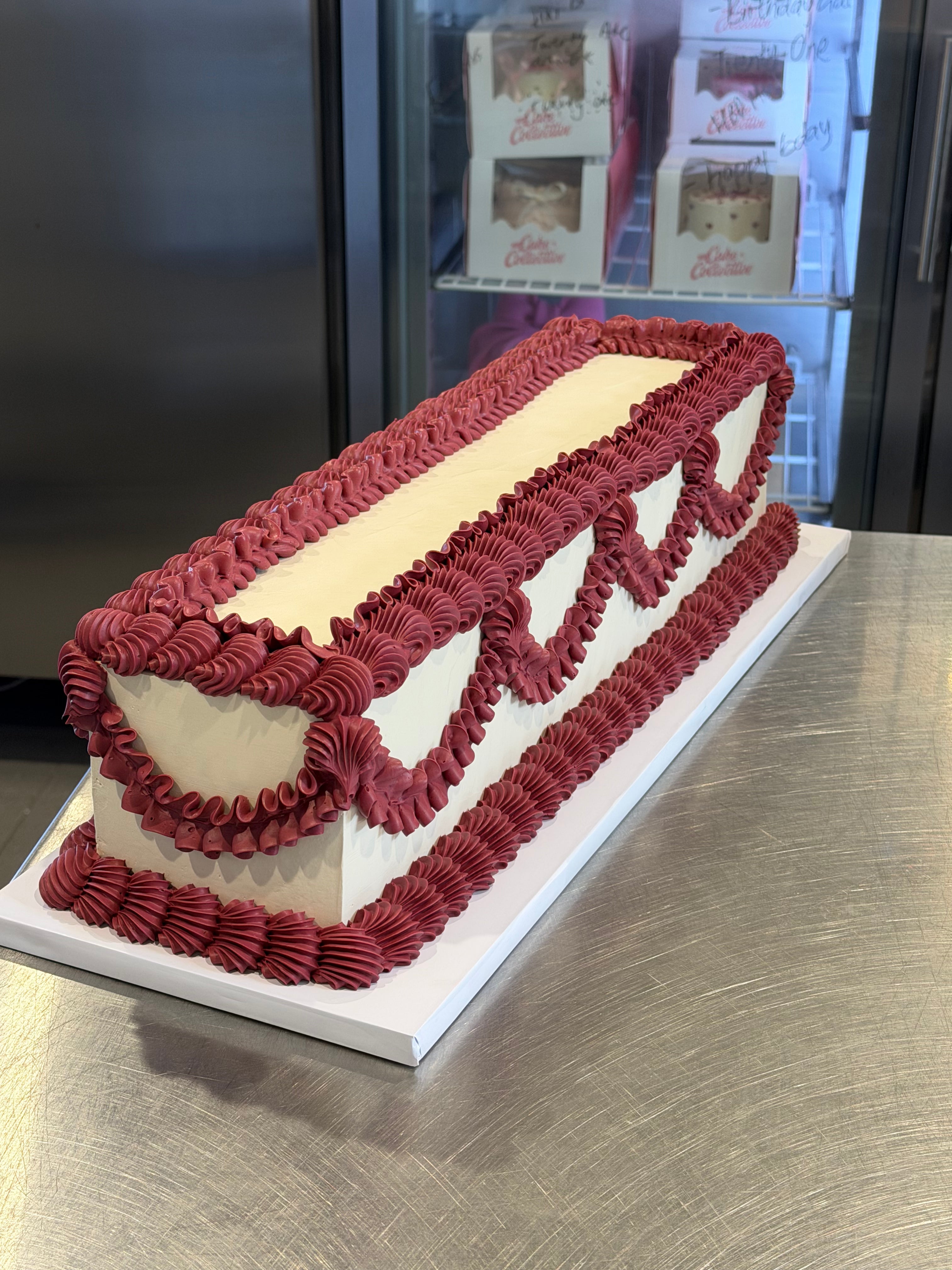 Long Rectangle Cake - From $400