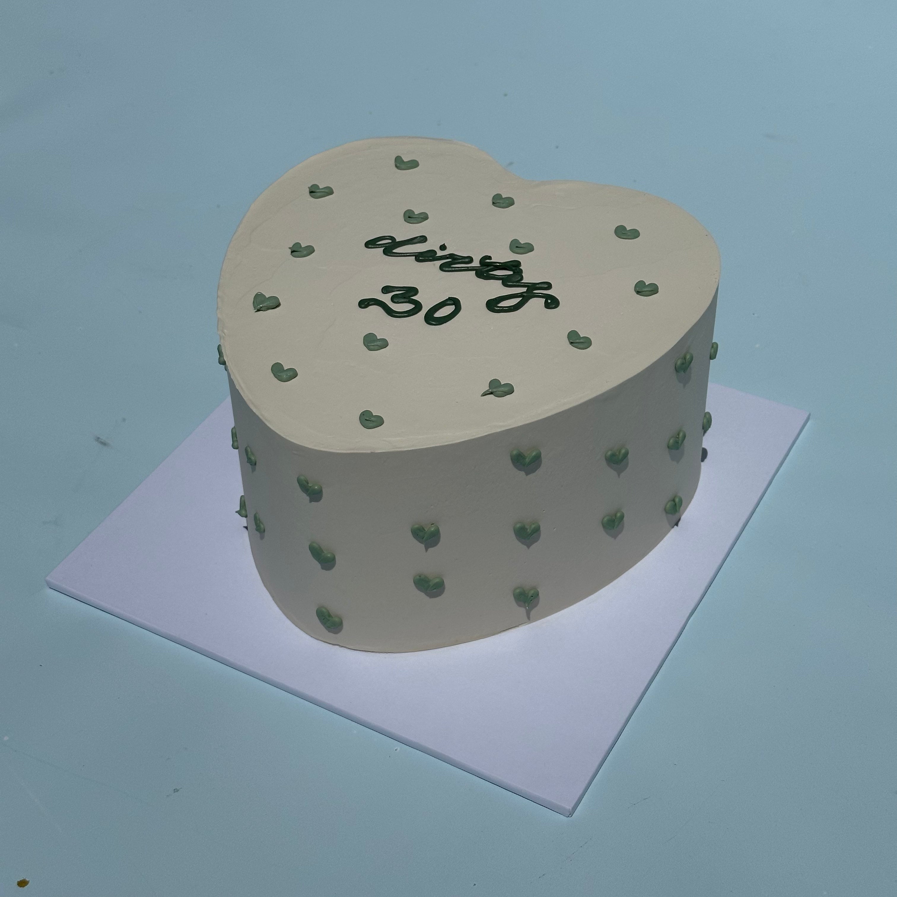 Hand-Piped Lovehearts Cake - From $105