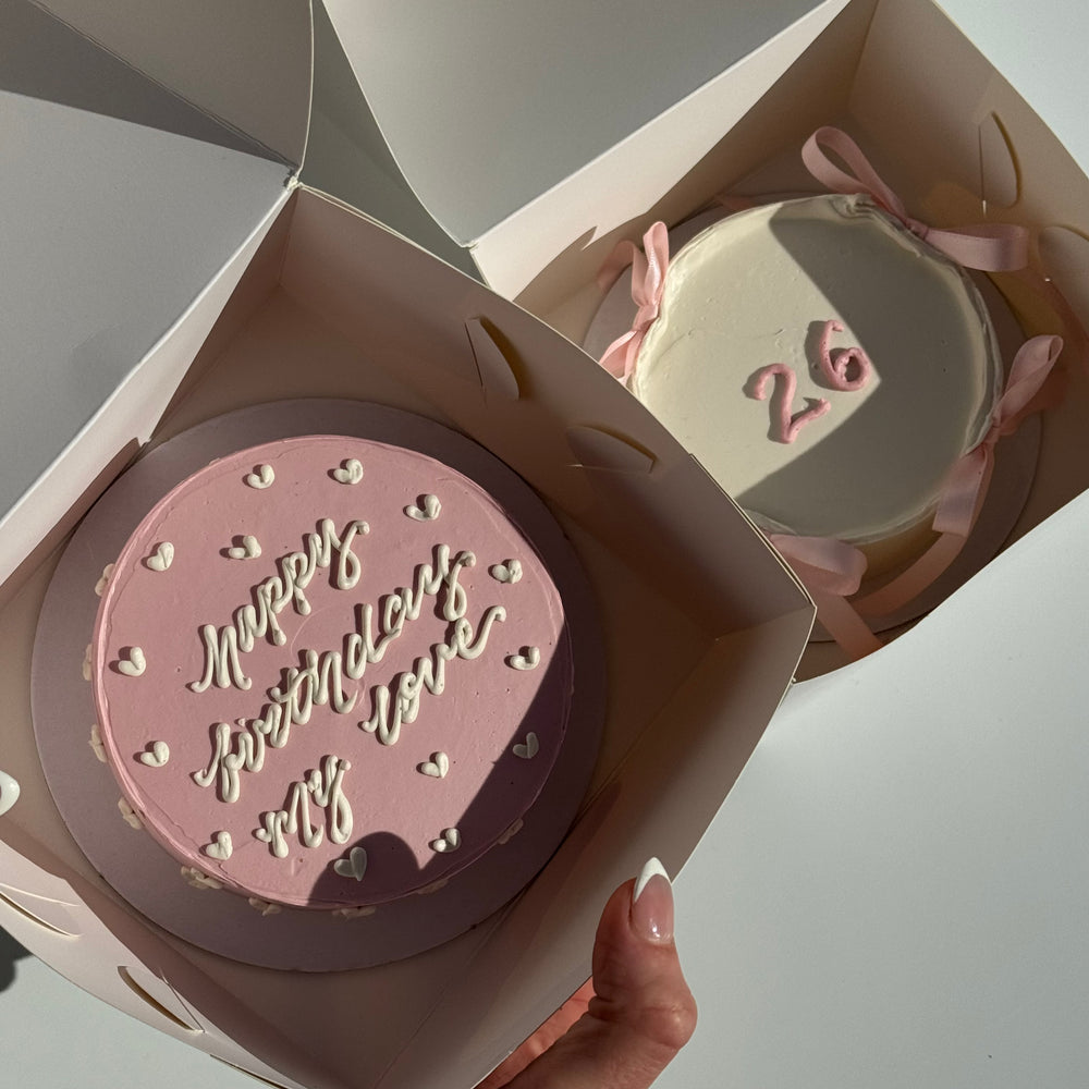 Birthday girl small cakes perth bow cake cute
