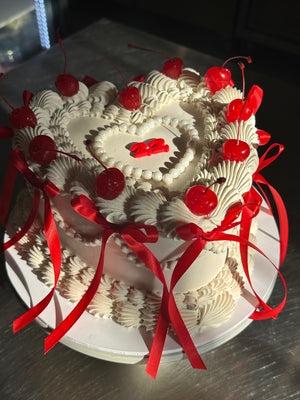 OTT Frilly LOVEHEART Cake