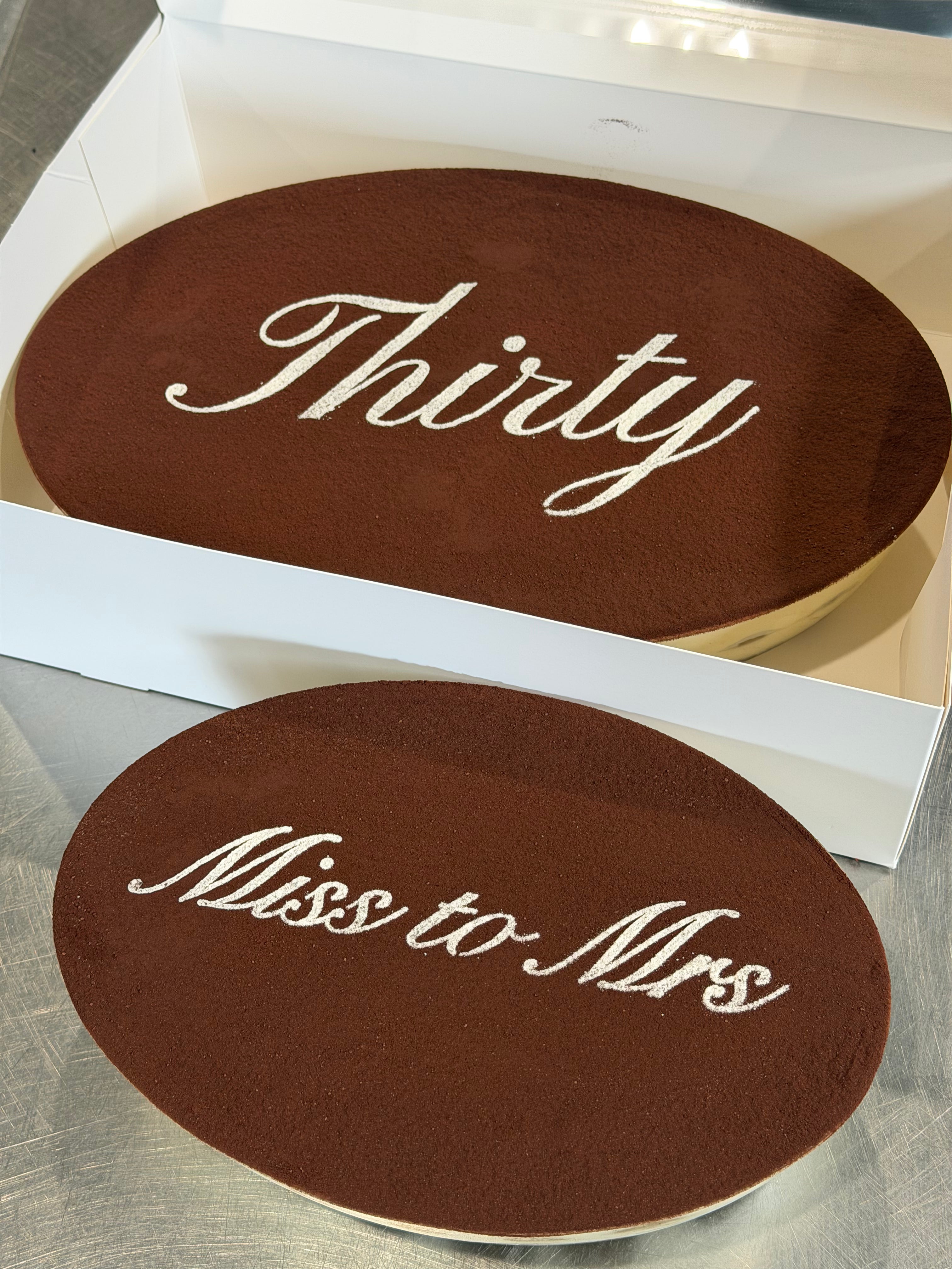 39cm Oval Tiramisu Glass Tray