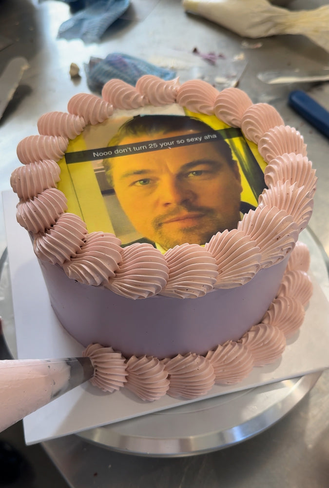 Retro Edible Image Cake