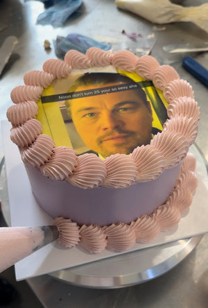 Retro Edible Image Cake