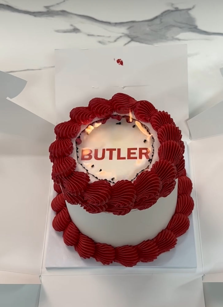 Burn-Away Retro Cake