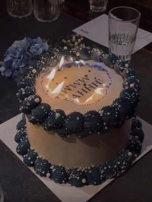 Burn-Away Retro Cake