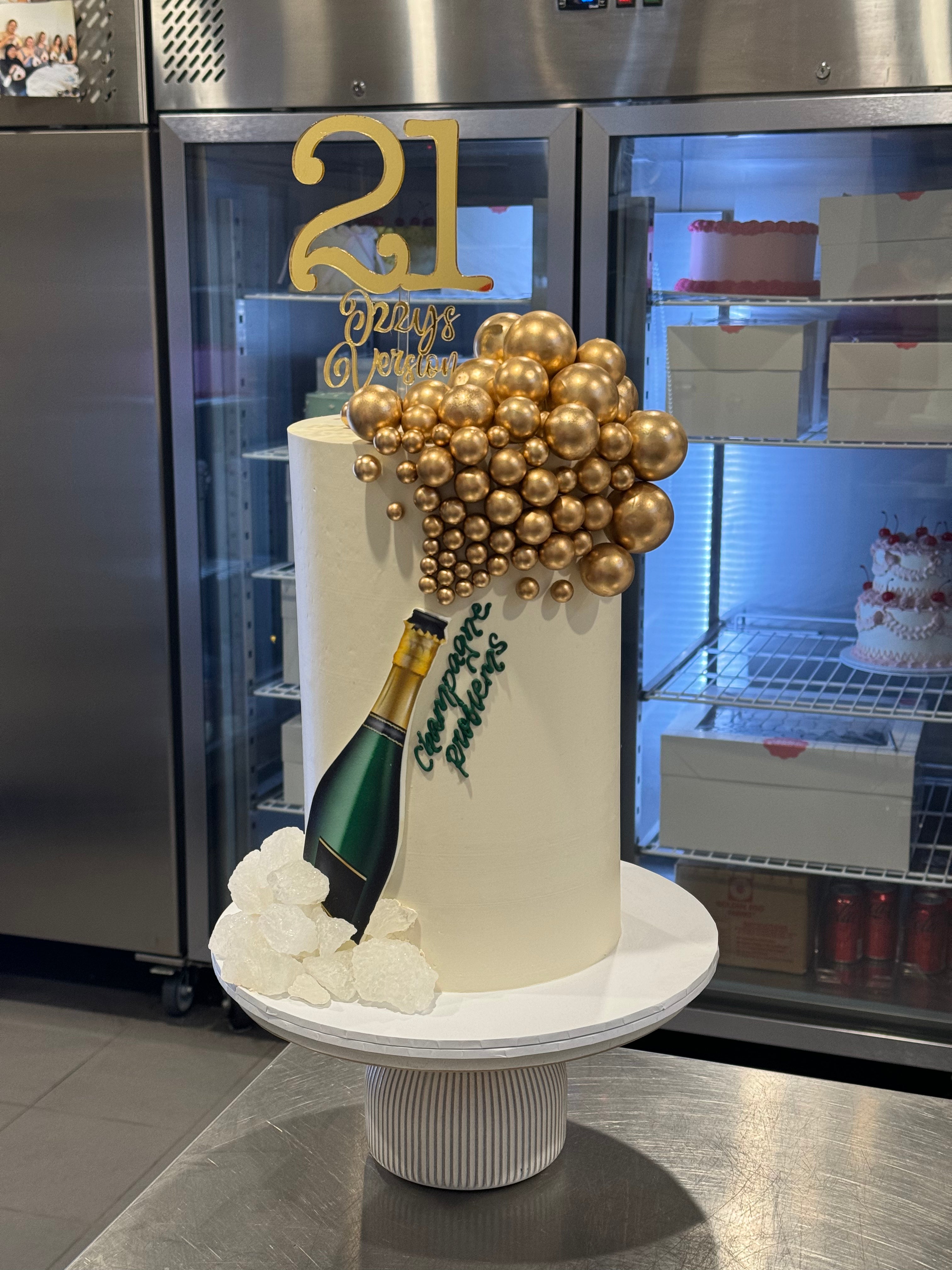 Champagne Bubbles Cake - From $319