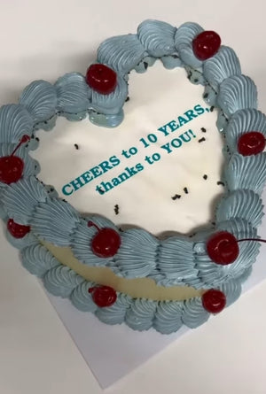 Burn-Away Retro Cake
