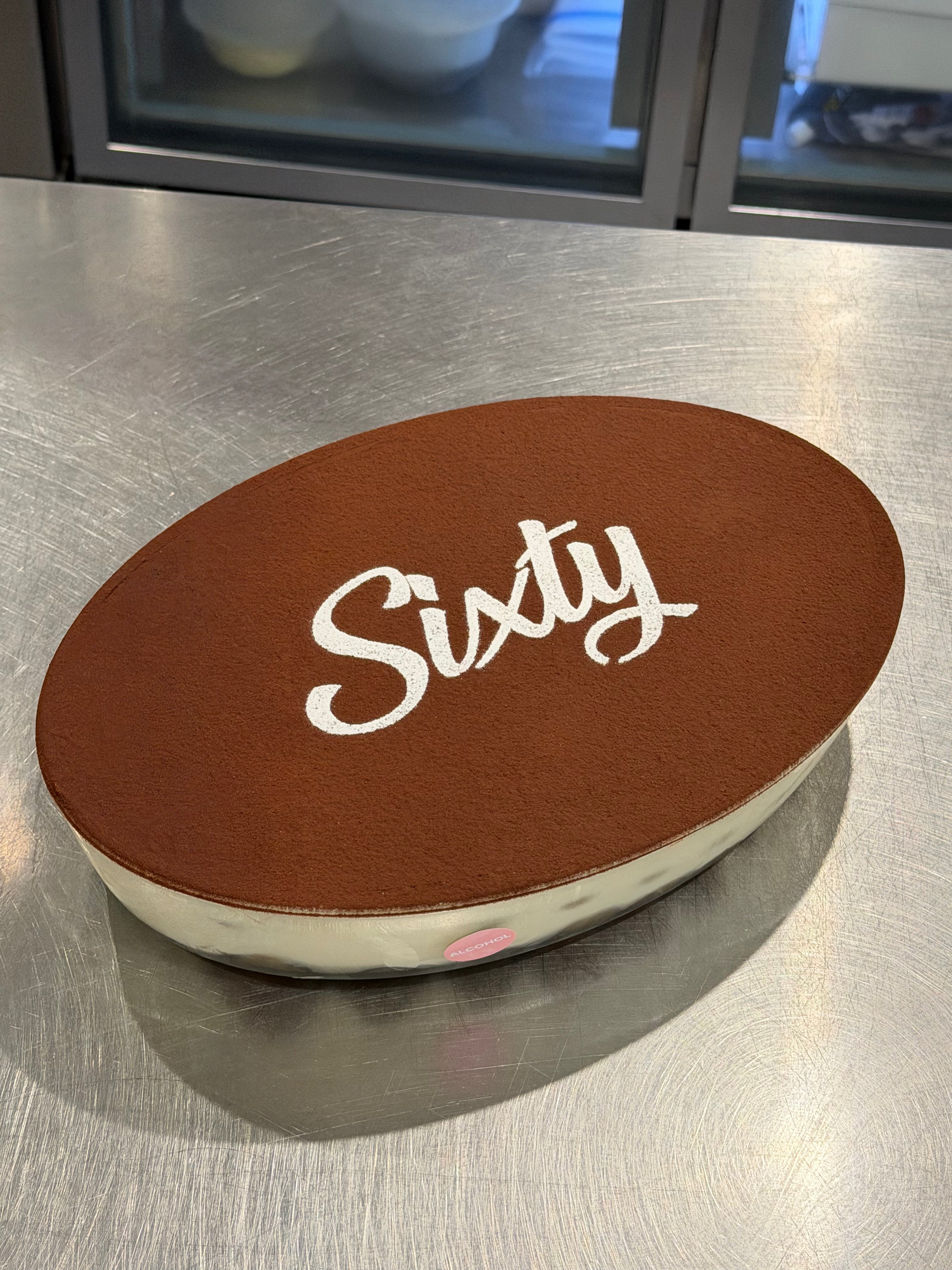 25cm Oval Tiramisu Glass Tray