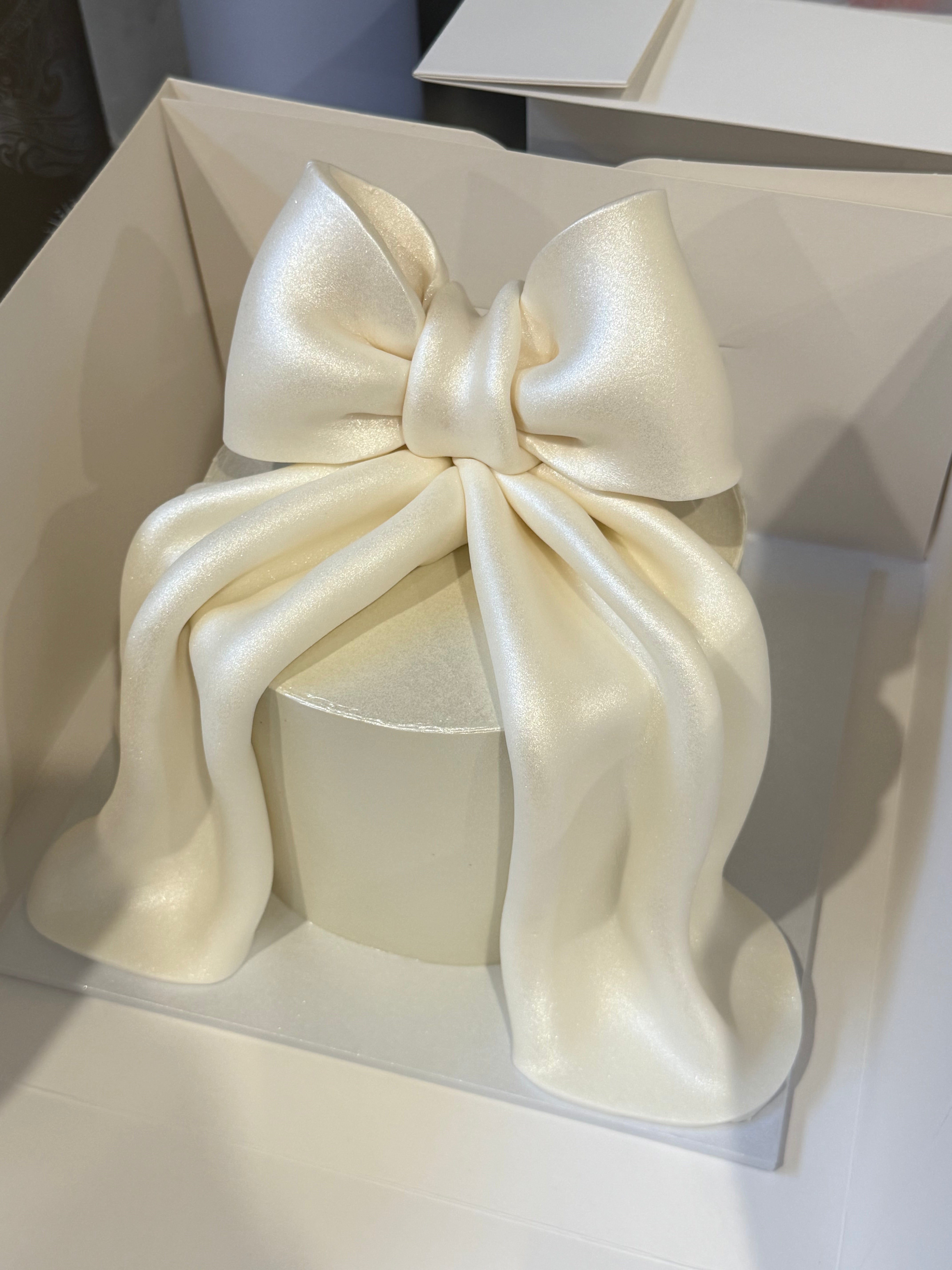 Shimmering Fondant Bow Cake - From $315