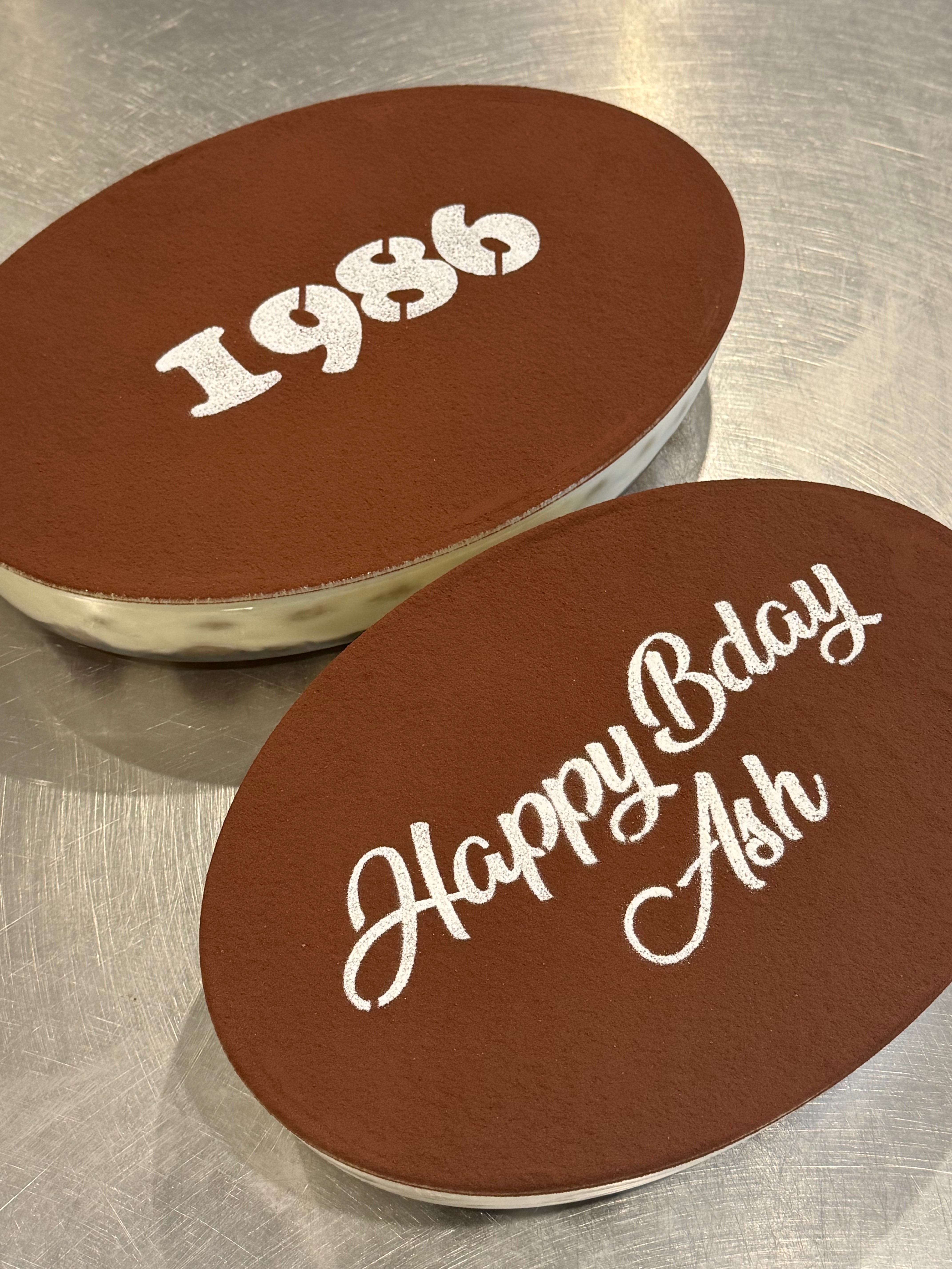 25cm Oval Tiramisu Glass Tray