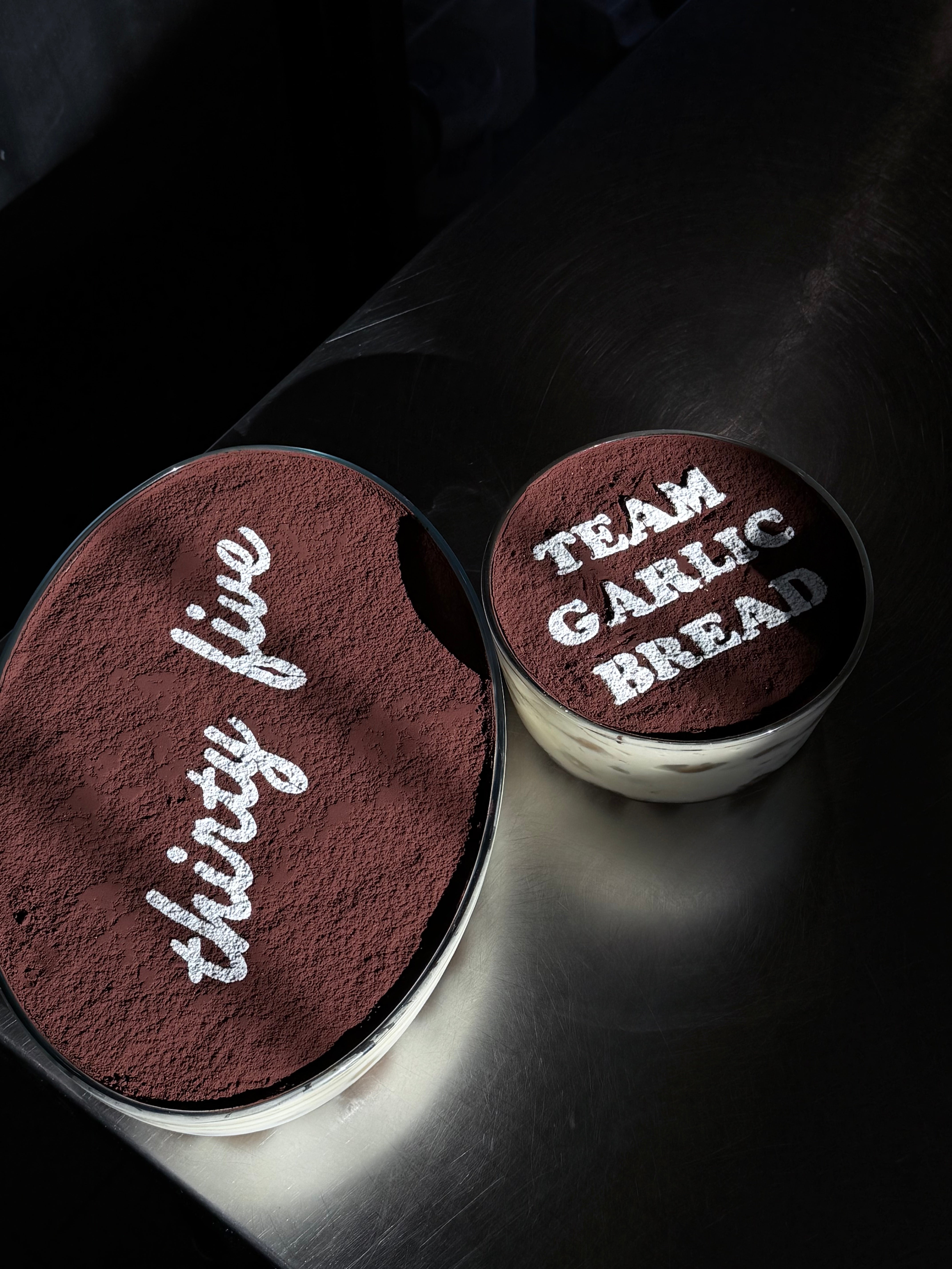 39cm Oval Tiramisu Glass Tray