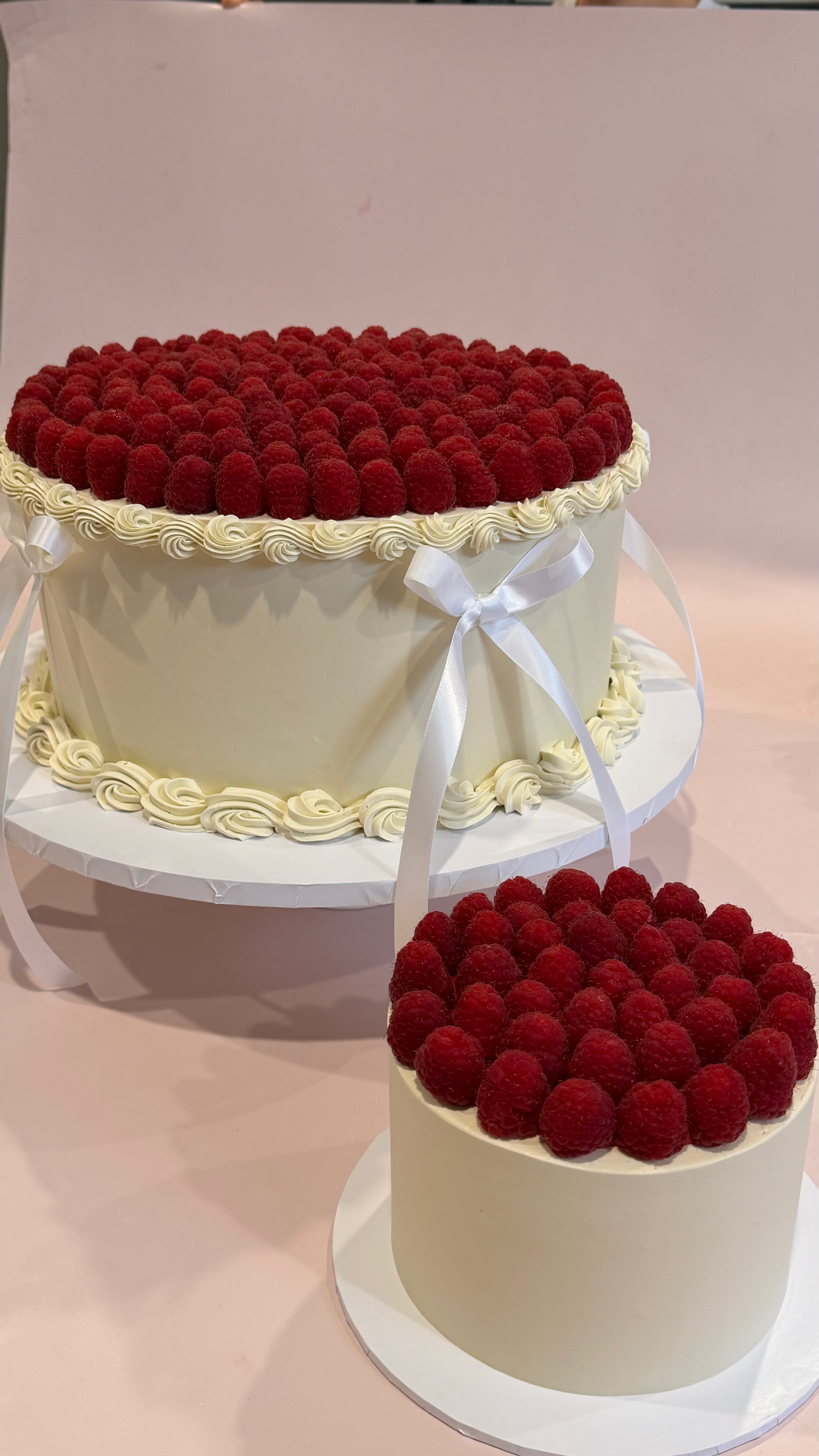 Fresh Raspberry Cake - From $150