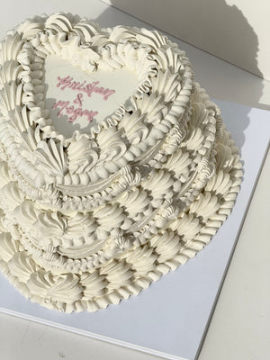 OTT Frilly LOVEHEART Cake