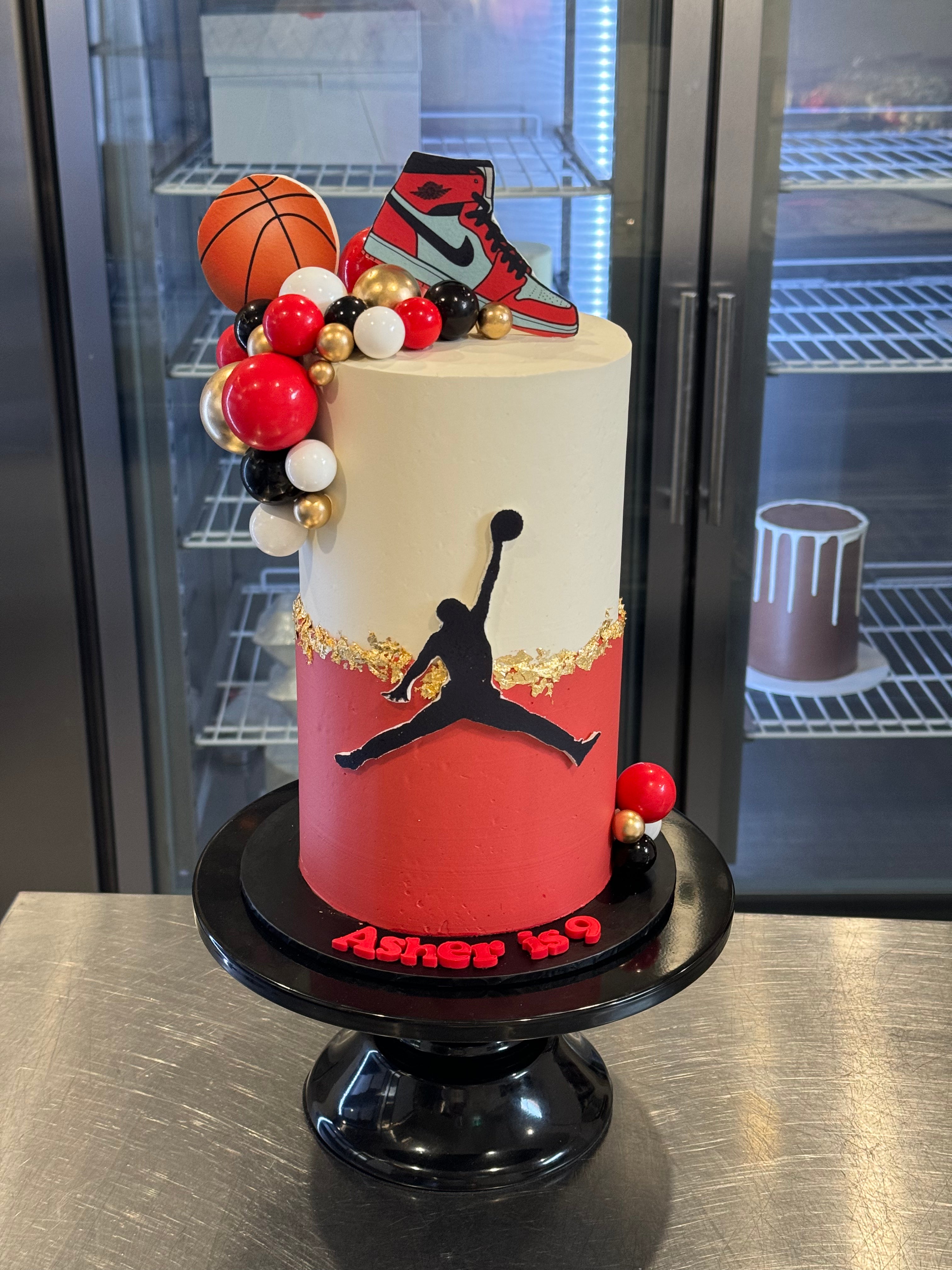 Jordan Basketball Cake - From $200