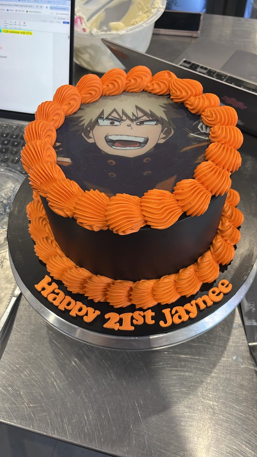 Retro Edible Image Cake - From $130