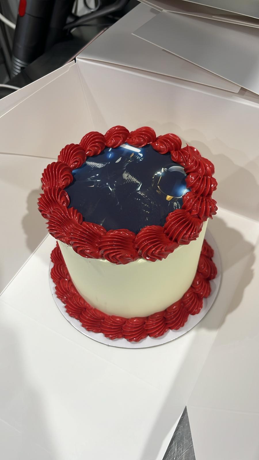Retro Edible Image Cake - From $130