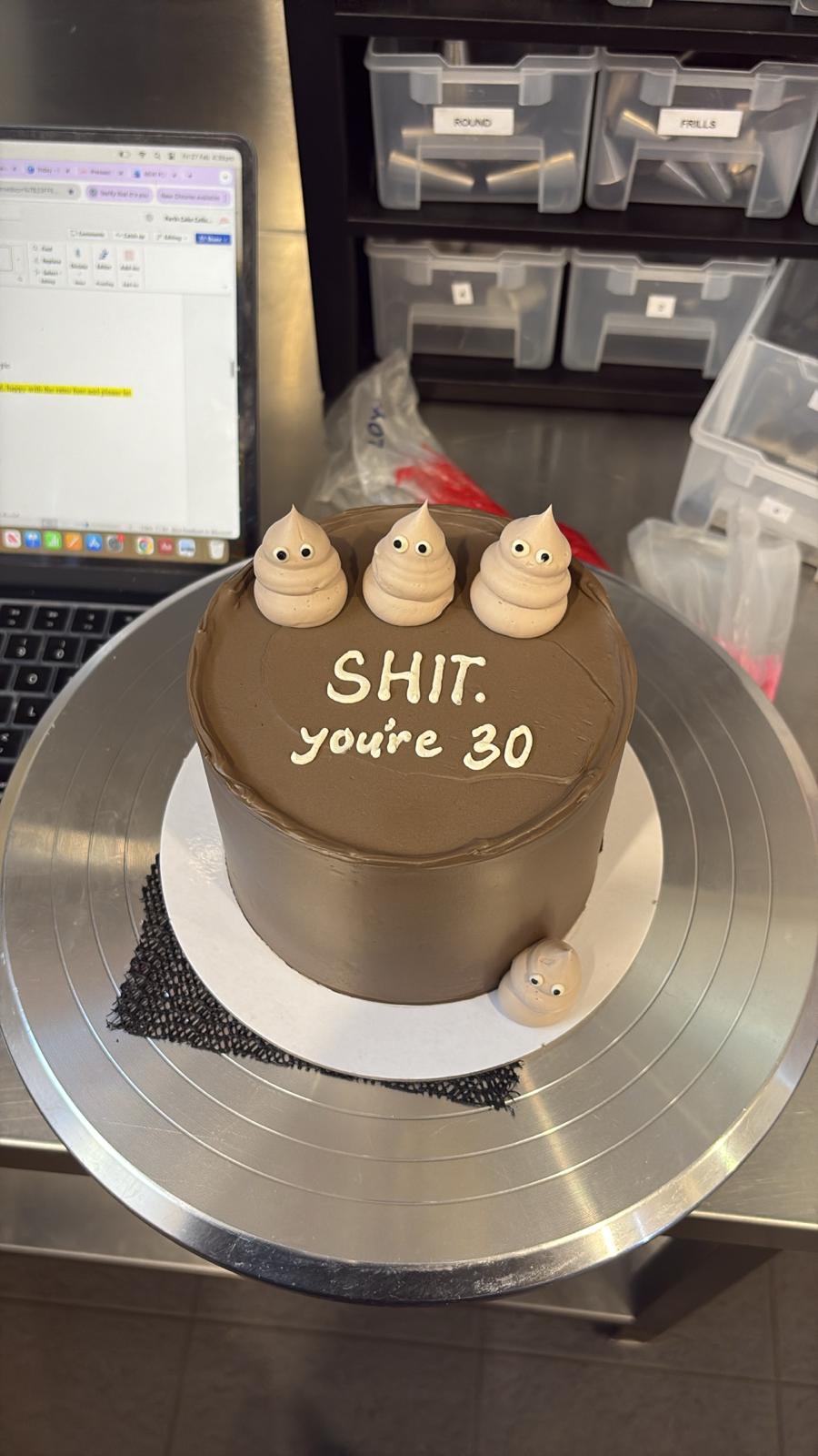 Piped Artwork Retro Cake - From $160