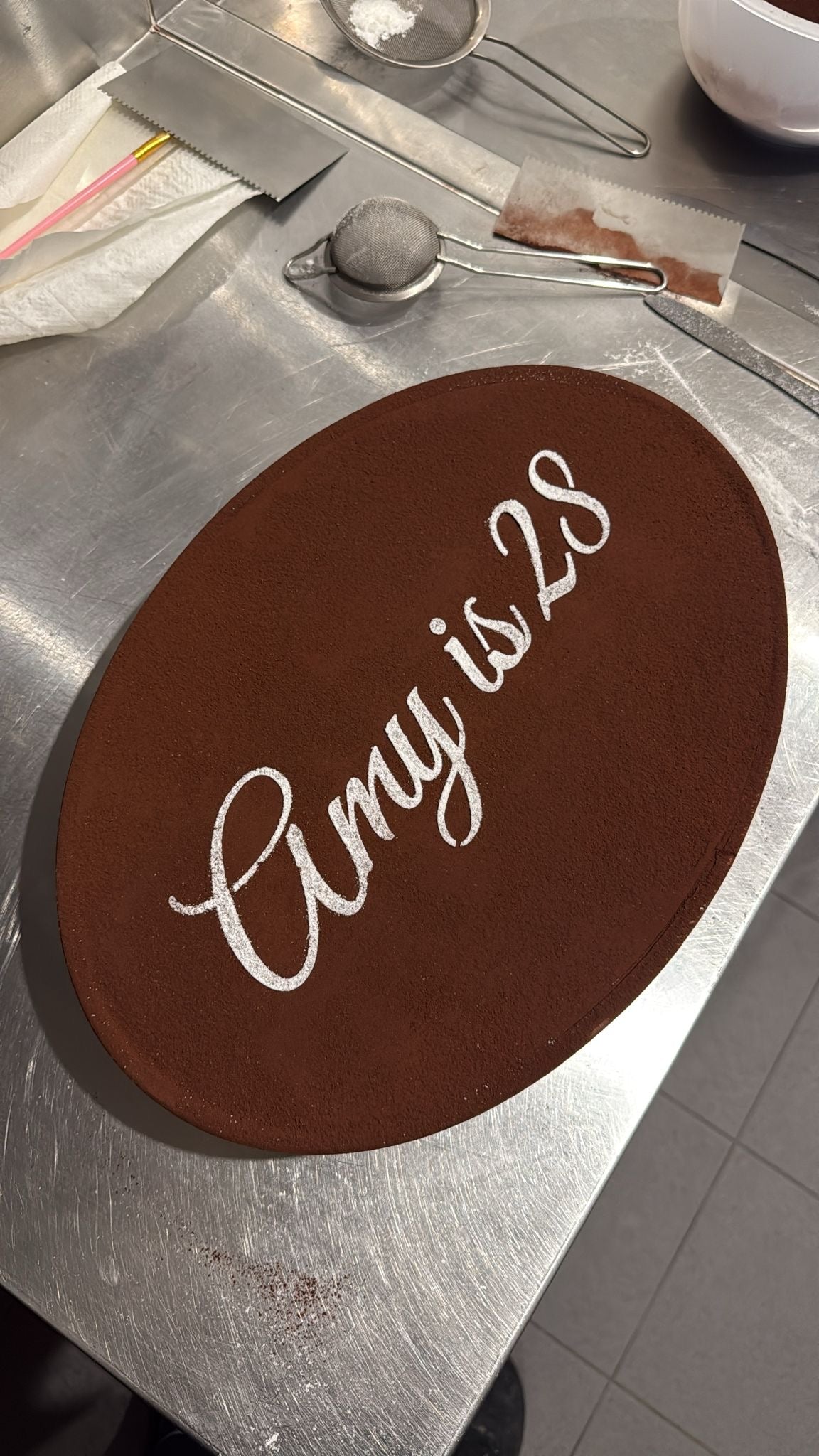 39cm Oval Tiramisu Glass Tray