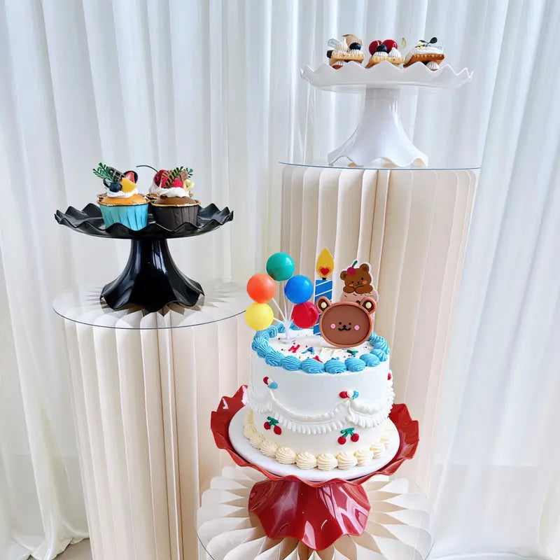 Wavy Cake Stand (For 4", 5" & pop cakes) - $22