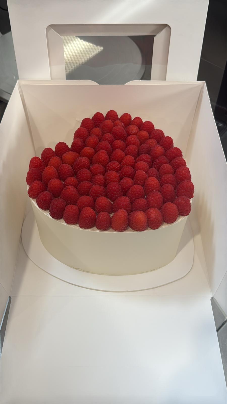 Fresh Raspberry Cake - From $150