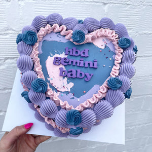 Rainbow Pastel Retro Cake