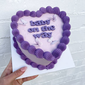 Retro Text Cake