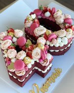 Add: Strawberries, acrylic lovehearts, acrylic name, strawberries, & fresh flowers