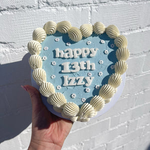 Retro Text Cake