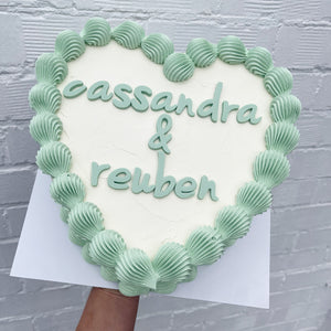 Retro Text Cake