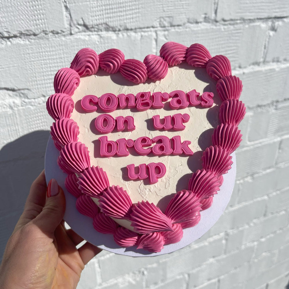 Retro Text Cake