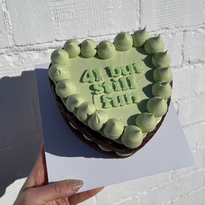 Brownie Retro Cake