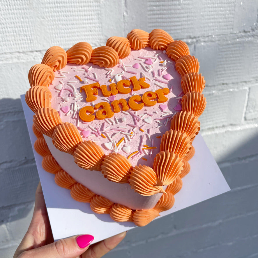 Retro Text Cake