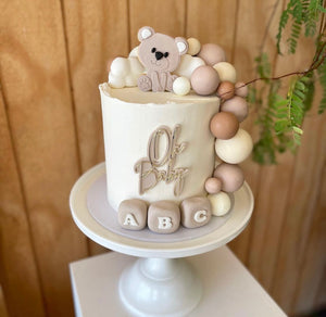 Cookie Teddy with ABC blocks & choc pheres (6 x 4 layer)