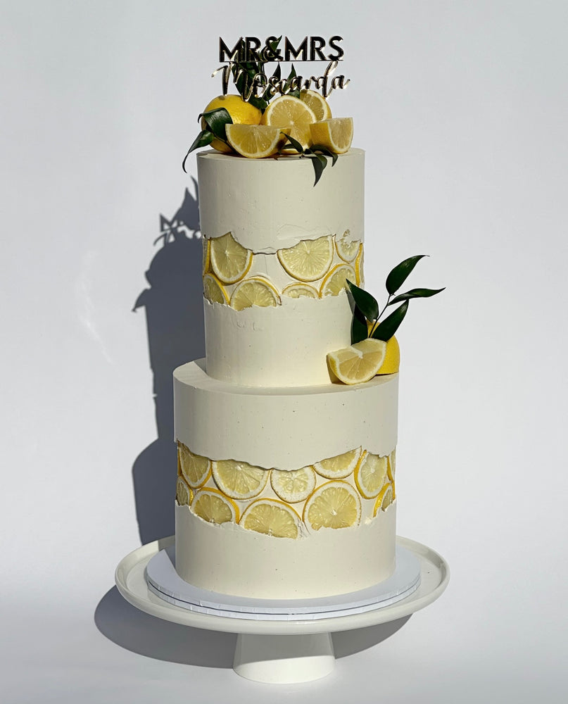 Lemon Fault Line Cake