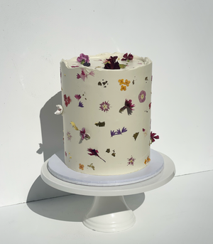Pressed Flower Cake