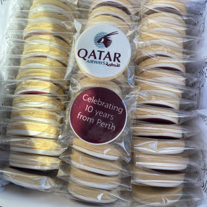 Corporate cookies for Qatar Airways Perth 