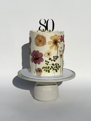 Pressed Flower Cake