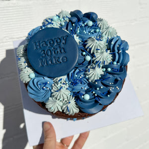 Dressed Up Brownie Cake