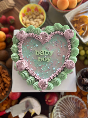 Rainbow Pastel Retro Cake